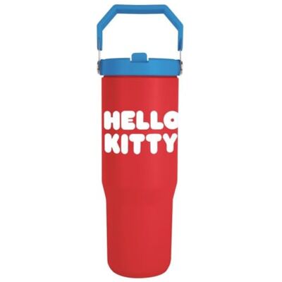 Pyramid Sanrio Hello Kitty (Sentado) Jarra de 850 ml con asa y tapa, vaso con licencia oficial, jarra de hidratación premium para fanáticos del Kawaii, escuela, gimnasio, viajes y uso diario Pyramid Sanrio Hello Kitty (Sentado) Jarra de 850 ml con asa y tapa, vaso con licencia oficial, jarra de hidratación premium para fanáticos del Kawaii, escuela, gimnasio, viajes y uso diario