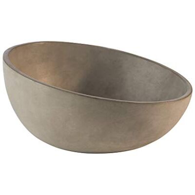 APS Cuenco "Element" – Cuenco de hormigón de alta calidad con base respetuosa con los muebles – Apilable y con las dimensiones Ø: 26 x H: 7,5 cm/13 cm para 1,7 litros, redondo y biselado. APS Cuenco "Element" – Cuenco de hormigón de alta calidad con base respetuosa con los muebles – Apilable y con las dimensiones Ø: 26 x H: 7,5 cm/13 cm para 1,7 litros, redondo y biselado.