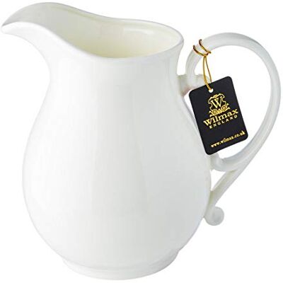 Wilmax Jarra de porcelana (1600 ml), color blanco Wilmax Jarra de porcelana (1600 ml), color blanco