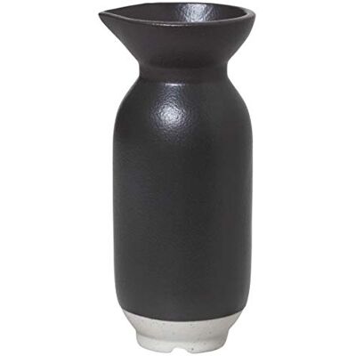 Broste Copenhagen Eli Jarra de gres (5 x 5 x 12 cm), color negro Broste Copenhagen Eli Jarra de gres (5 x 5 x 12 cm), color negro