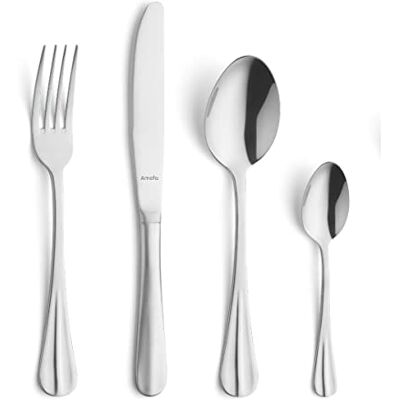 Amefa Baguette Juego de Cubiertos, Acero Inoxidable 18 y 10, Metalizado Amefa Baguette Juego de Cubiertos, Acero Inoxidable 18 y 10, Metalizado