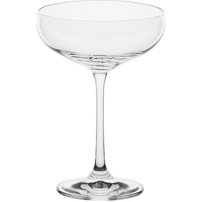 LA PORCELLANA BIANCA Copa de cóctel de cristal, capacidad 290 ml, colección Novello LA PORCELLANA BIANCA Copa de cóctel de cristal, capacidad 290 ml, colección Novello