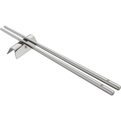 WMF Nuova Chopstick Set de Palillos de 6 Piezas con Soporte para Cubiertos para 2 Personas Acero Inoxidable Cromargan Pulido, Apto para Lavavajillas WMF Nuova Chopstick Set de Palillos de 6 Piezas con Soporte para Cubiertos para 2 Personas Acero Inoxidable Cromargan Pulido, Apto para Lavavajillas