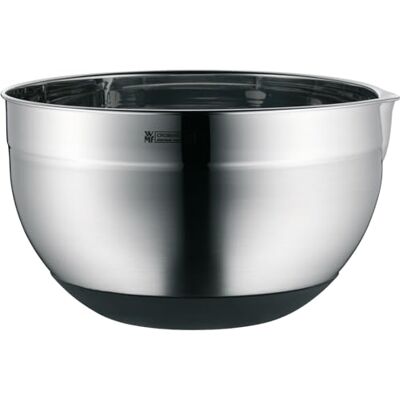 WMF Gourmet Cuenco de Cocina 24 cm, Bol para Mezclar 5L con Base de Silicona, Acero Inoxidable Cromargan, Apto para Lavavajillas WMF Gourmet Cuenco de Cocina 24 cm, Bol para Mezclar 5L con Base de Silicona, Acero Inoxidable Cromargan, Apto para Lavavajillas