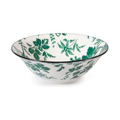 H&H Copa Margaret de porcelana decorada verde Ø20,5 cm – Lavable en lavavajillas y apta para microondas – Cuenco elegante para uso diario H&H Copa Margaret de porcelana decorada verde Ø20,5 cm – Lavable en lavavajillas y apta para microondas – Cuenco elegante para uso diario