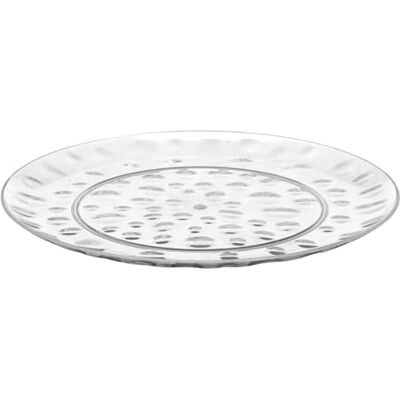 San Ignacio Plato llano plastico puntos 30cm transpa colección LEKNES San Ignacio Plato llano plastico puntos 30cm transpa colección LEKNES