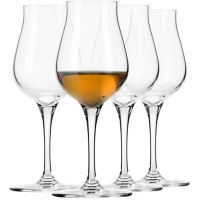 Krosno Copas de whisky Juego de 4, 125 ml, Colección Avant-Garde Vasos de cata brandy, coñac, licore, ron, Cristal sin plomo, Apto para lavavajillas, Cristalería elegante, Idea de regalo Krosno Copas de whisky Juego de 4, 125 ml, Colección Avant-Garde Vasos de cata brandy, coñac, licore, ron, Cristal sin plomo, Apto para lavavajillas, Cristalería elegante, Idea de regalo