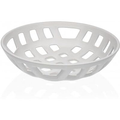 Versa Frutero Blanco Cerámica Porcelana 28 x 7 x 28 cm Versa Frutero Blanco Cerámica Porcelana 28 x 7 x 28 cm
