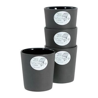 Creatable Futuro Juego de Tazas Negras 500ml - Juego de Tazas Creatable Futuro Juego de Tazas Negras 500ml - Juego de Tazas