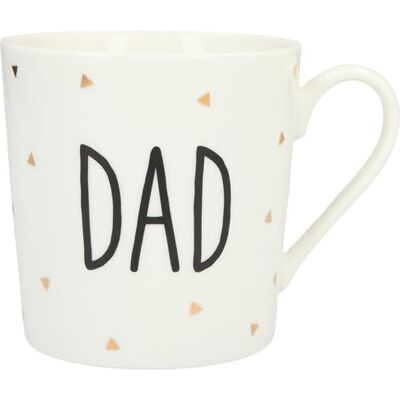 Depesche Taza de porcelana con asa, 300 ml, con texto en alemán, multicolor Depesche Taza de porcelana con asa, 300 ml, con texto en alemán, multicolor