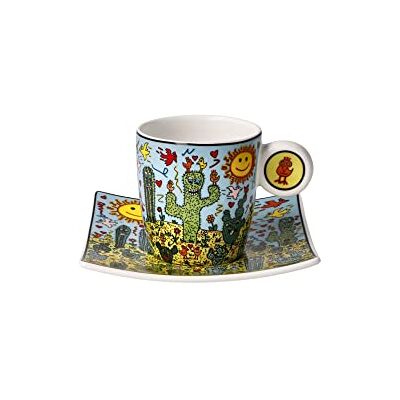 Goebel James Rizzi Desert Life Taza de café con diseño Pop Art Goebel James Rizzi Desert Life Taza de café con diseño Pop Art