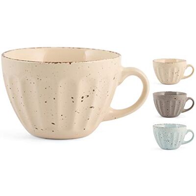 HOME Country Chic, 9 Tazones Jumbo, Stoneware, Color Surtido, 450cc HOME Country Chic, 9 Tazones Jumbo, Stoneware, Color Surtido, 450cc