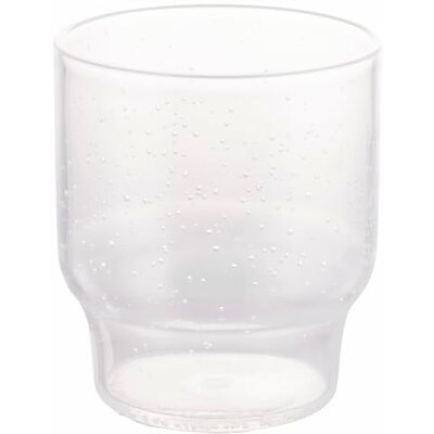 Tivoli Set 6 vasos agua 325ml burbujas transparente plástico ms cristal de luna único Tivoli Set 6 vasos agua 325ml burbujas transparente plástico ms cristal de luna único