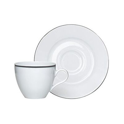 Excelsa Merry Christmas Set Taza De Café con Plato 6 Uds. Platinum 10 Cl Blanco Excelsa Merry Christmas Set Taza De Café con Plato 6 Uds. Platinum 10 Cl Blanco