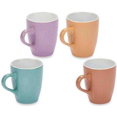 San Ignacio Set 4 tazas 360ml surt 4 col pastel colección VESSIA San Ignacio Set 4 tazas 360ml surt 4 col pastel colección VESSIA