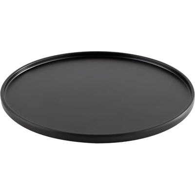 APS Plato de melamina (19 cm de diámetro, altura de 1 cm), color negro APS Plato de melamina (19 cm de diámetro, altura de 1 cm), color negro