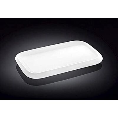 Wilmax Plato para servir (porcelana, 20 x 12 cm), color blanco Wilmax Plato para servir (porcelana, 20 x 12 cm), color blanco