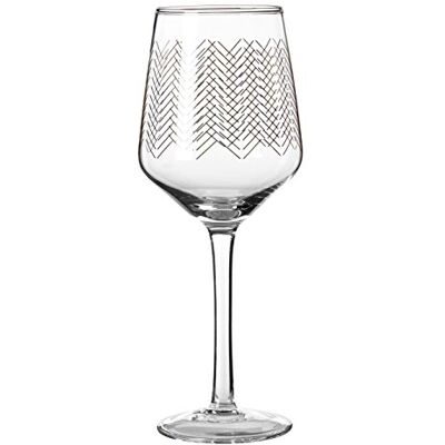 Premier Housewares – Copas de Vino Jazz, Dorado, 9 x 9 x 22 cm, Juego de 4 Premier Housewares – Copas de Vino Jazz, Dorado, 9 x 9 x 22 cm, Juego de 4