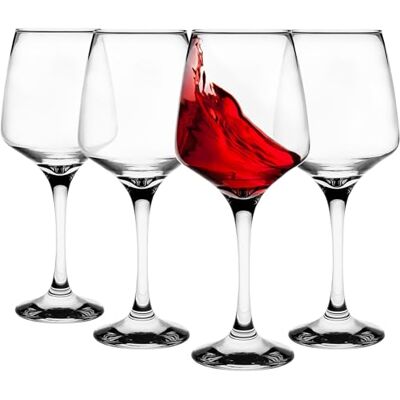 Glasmark KROSNO 1992 copas de vino juego de 4 copas 360 ml copas de vino blanco copas de vino tinto copa de vino postre cóctel vasos de agua aptos para lavavajillas Glasmark KROSNO 1992 copas de vino juego de 4 copas 360 ml copas de vino blanco copas de vino tinto copa de vino postre cóctel vasos de agua aptos para lavavajillas