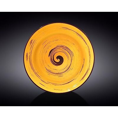 Wilmax Plato hondo de porcelana (25,5 cm de diámetro, 350 ml de capacidad), color amarillo Wilmax Plato hondo de porcelana (25,5 cm de diámetro, 350 ml de capacidad), color amarillo