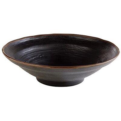 APS Carcasa – marone de melamina, Negro, 30,5 cm de diámetro, altura: 8,5 cm, 2 L) APS Carcasa – marone de melamina, Negro, 30,5 cm de diámetro, altura: 8,5 cm, 2 L)
