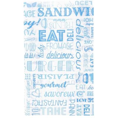Garcia de Pou García de Pou Parole Bolsas Hamburguesas, 34 G/M2, 14/7 x 22 cm, 500 unidades, Azul Garcia de Pou García de Pou Parole Bolsas Hamburguesas, 34 G/M2, 14/7 x 22 cm, 500 unidades, Azul