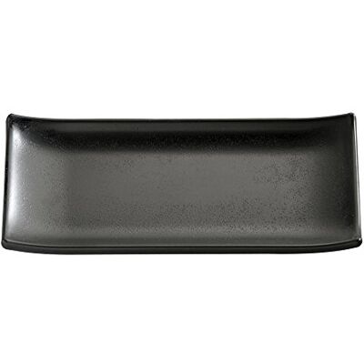 APS Bandeja, Sushi Tarjeta – Zen de 22,5 x 9,5 cm, h: 3 cm melamina, Negro, Piedra Microondas No Lavavajillas APS Bandeja, Sushi Tarjeta – Zen de 22,5 x 9,5 cm, h: 3 cm melamina, Negro, Piedra Microondas No Lavavajillas