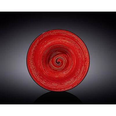 Wilmax Plato hondo de porcelana (22,5 cm de diámetro, capacidad de 1100 ml), color rojo Wilmax Plato hondo de porcelana (22,5 cm de diámetro, capacidad de 1100 ml), color rojo