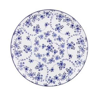 Generico JUEGO DE 4 PLATOS PLANOS HANAMI 26,5 CM DECORACIÓN AZUL Generico JUEGO DE 4 PLATOS PLANOS HANAMI 26,5 CM DECORACIÓN AZUL