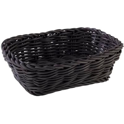 APS – Panera rectangular de polipropileno, negro, 19 x 13 x 6 cm APS – Panera rectangular de polipropileno, negro, 19 x 13 x 6 cm