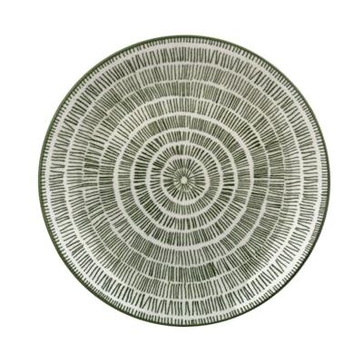 Genérico Juego de 4 platos de fruta Hanami 9 cm decoración verde B Genérico Juego de 4 platos de fruta Hanami 9 cm decoración verde B