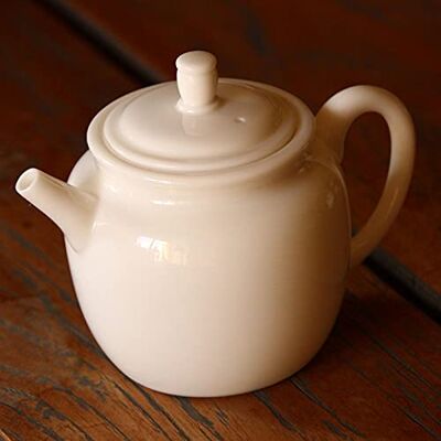 TEA SOUL Tetera Wen Dan de porcelana blanca • Filtro integrado • Capacidad 150 ml • TEA SOUL Tetera Wen Dan de porcelana blanca • Filtro integrado • Capacidad 150 ml •