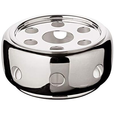 EDZARD Calentador de Tetera Sheffield (Ø 14 cm), Plateado Grueso calentador con vela de té, calientatetera y calientacafetera, placa para tetera, salsera, color plata EDZARD Calentador de Tetera Sheffield (Ø 14 cm), Plateado Grueso calentador con vela de té, calientatetera y calientacafetera, placa para tetera, salsera, color plata