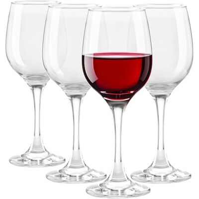 Glasmark KROSNO 1992 Juego de 4 copas de vino, 250 ml, copas de vino blanco, copas de vino tinto, copa de vino, postre, cóctel, vasos de agua, apto para lavavajillas Glasmark KROSNO 1992 Juego de 4 copas de vino, 250 ml, copas de vino blanco, copas de vino tinto, copa de vino, postre, cóctel, vasos de agua, apto para lavavajillas