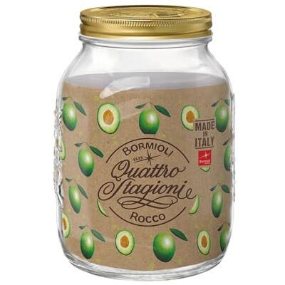 Bormioli Rocco Pratesi Jarra Twist Bistrot 0,25 Lt Oro, Vidrio, forma redonda, acabado brillo, 3 L, cierre de rosca, apto para microondas, apto para frigorífico Bormioli Rocco Pratesi Jarra Twist Bistrot 0,25 Lt Oro, Vidrio, forma redonda, acabado brillo, 3 L, cierre de rosca, apto para microondas, apto para frigorífico