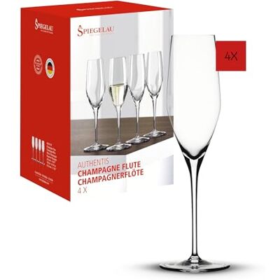 Spiegelau & Nachtmann Authentis Copas de Vino y decantador, Champagnerflöte, 4 Unidades Spiegelau & Nachtmann Authentis Copas de Vino y decantador, Champagnerflöte, 4 Unidades