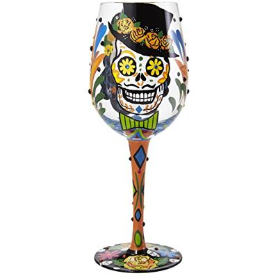 Vaso de vino calaveras de azúcar Lolita - Vaso de vino Vaso de vino calaveras de azúcar Lolita - Vaso de vino