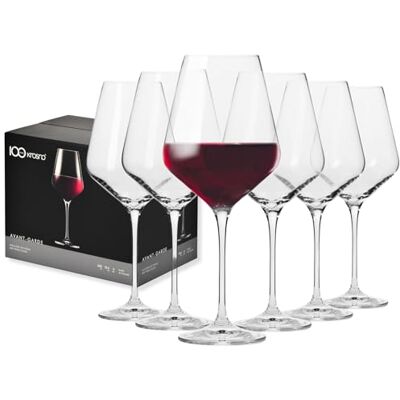 Krosno Copas de Vino Tinto Juego de 6, 550 ml, Colección Avant-Garde Vasos vino blanco, rosado, espumoso, cóctel, Cristal sin plomo, Apto para lavavajillas, Cristalería elegante, Idea de regalo Krosno Copas de Vino Tinto Juego de 6, 550 ml, Colección Avant-Garde Vasos vino blanco, rosado, espumoso, cóctel, Cristal sin plomo, Apto para lavavajillas, Cristalería elegante, Idea de regalo