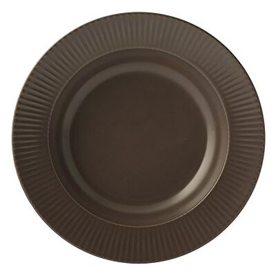 H&H Quebec Juego de Platos hondos, cerámica Stoneware, marrón, 6 Unidades H&H Quebec Juego de Platos hondos, cerámica Stoneware, marrón, 6 Unidades