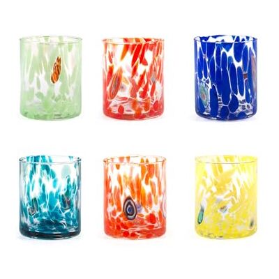 H&H Veneziano 6 Vasos Cilíndricos - Vasos de bebida H&H Veneziano 6 Vasos Cilíndricos - Vasos de bebida