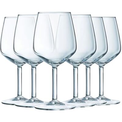 Arcoroc – Colección Silhouette – Set de 6 copas con pie 31 cl – Fabricadas en Francia – Embalaje reforzado Arcoroc – Colección Silhouette – Set de 6 copas con pie 31 cl – Fabricadas en Francia – Embalaje reforzado