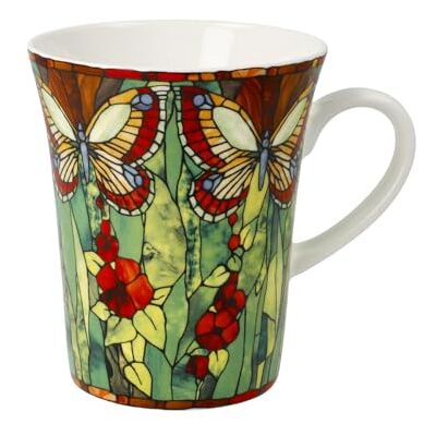 Goebel Taza con diseño de mariposas Tiffany Artis Orbis Goebel Taza con diseño de mariposas Tiffany Artis Orbis