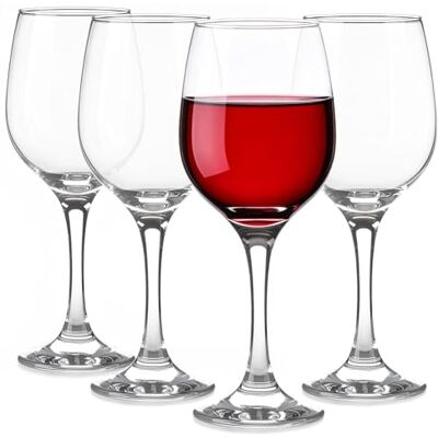 Glasmark KROSNO 1992 Juego de 4 copas de vino, 300 ml, copas de vino blanco, copas de vino tinto, copa de vino, postre, cóctel, vasos de agua, apto para lavavajillas Glasmark KROSNO 1992 Juego de 4 copas de vino, 300 ml, copas de vino blanco, copas de vino tinto, copa de vino, postre, cóctel, vasos de agua, apto para lavavajillas