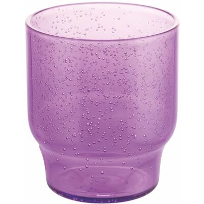 Tivoli Juego de 6 vasos de agua de 325 ml con burbujas moradas, de plástico, MS, Drama Queen, Unico Tivoli Juego de 6 vasos de agua de 325 ml con burbujas moradas, de plástico, MS, Drama Queen, Unico