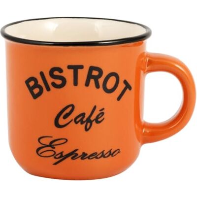 HOME Bistrot Juego Tazas Café Sin Plato, Stone Ware, Multicolor, 6 Unidad HOME Bistrot Juego Tazas Café Sin Plato, Stone Ware, Multicolor, 6 Unidad