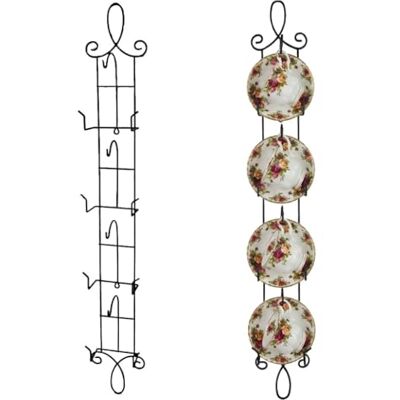 HOHIYA Soporte vertical de pared para tazas de té, soporte vertical para tazas de té, organizador de tazas de café de China, hecho en Taiwán, color negro, 36 pulgadas, 2 unidades HOHIYA Soporte vertical de pared para tazas de té, soporte vertical para tazas de té, organizador de tazas de café de China, hecho en Taiwán, color negro, 36 pulgadas, 2 unidades