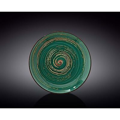 Wilmax Plato redondo (porcelana, 20,5 cm), color verde Wilmax Plato redondo (porcelana, 20,5 cm), color verde