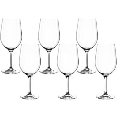 Leonardo Ciao Copas de Vino Tinto Grandes, 6 Unidades, Transparente Leonardo Ciao Copas de Vino Tinto Grandes, 6 Unidades, Transparente
