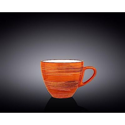 Wilmax Taza de porcelana (300 ml), color naranja Wilmax Taza de porcelana (300 ml), color naranja