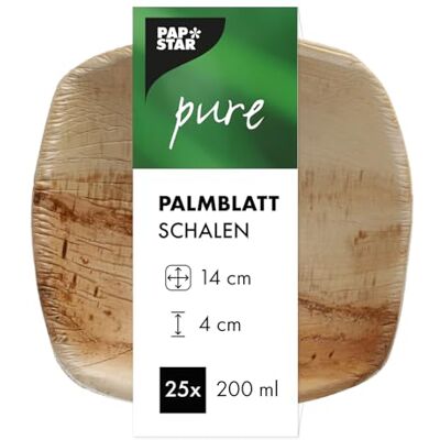 PAPSTAR - PURE QUADRATO - 200 ml - 14x14 cm - Vajilla Desechable PAPSTAR - PURE QUADRATO - 200 ml - 14x14 cm - Vajilla Desechable